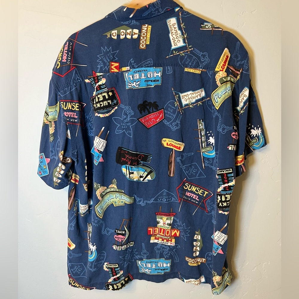 Vintage Toes on the Nose Hawaiian Shirt Surf Aloha Short Sleeve Button Down - Picture 2 of 4